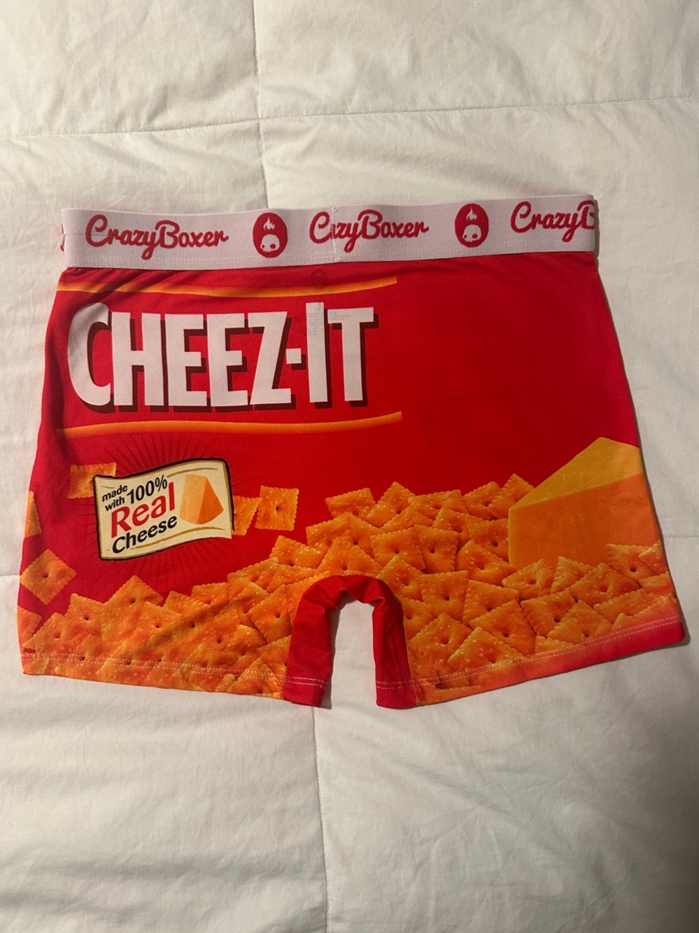 New never worn Cheez-It Graphic Red Boxer Briefs by Crazy Boxer